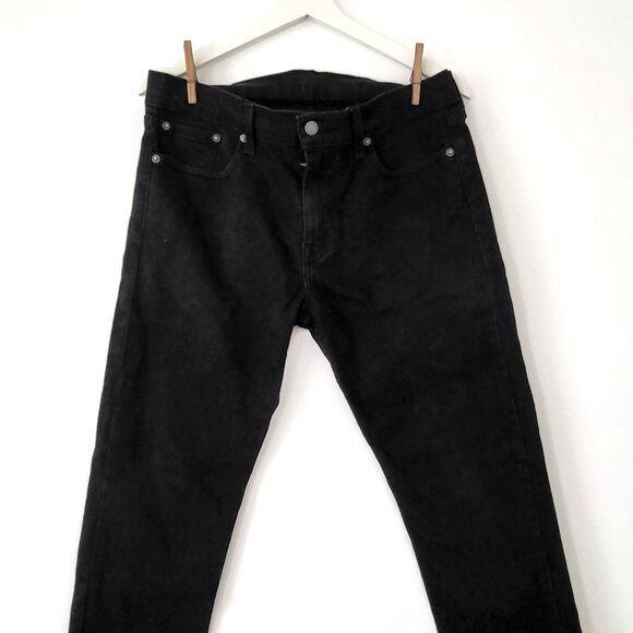 Levi’s 502 Taper Fit Jeans Black Size 30x32 Men’s Denim - Picture 2 of 11